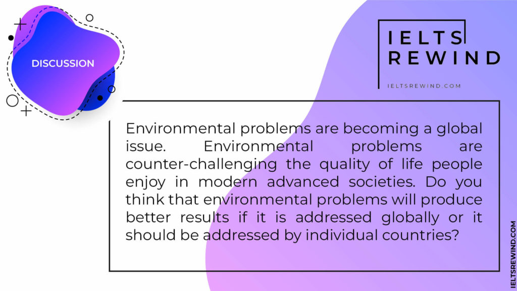 ielts essay on environmental problems