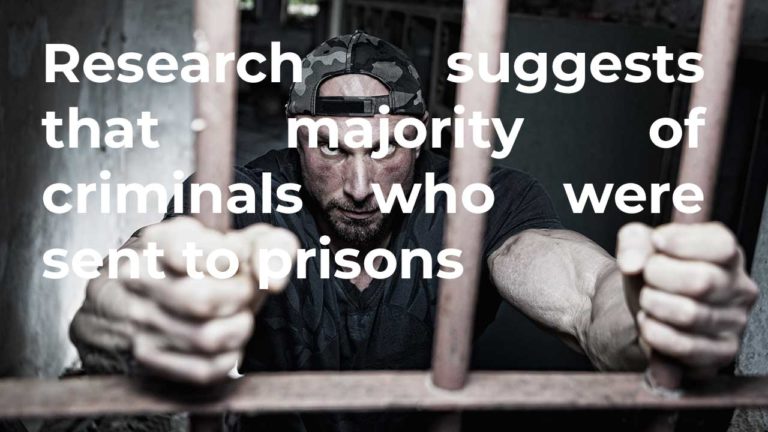 Research suggests that majority of criminals who were sent to prisons would commit crimes when set free