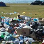 Describe a time when you saw a lot of plastic waste (e.g. in a park, on the beach, etc.)